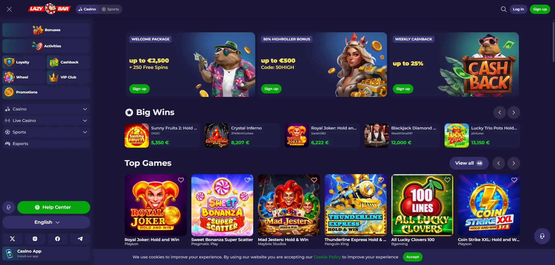 Lazybar Casino Italia 2026 — recensione completa e valutazione finale